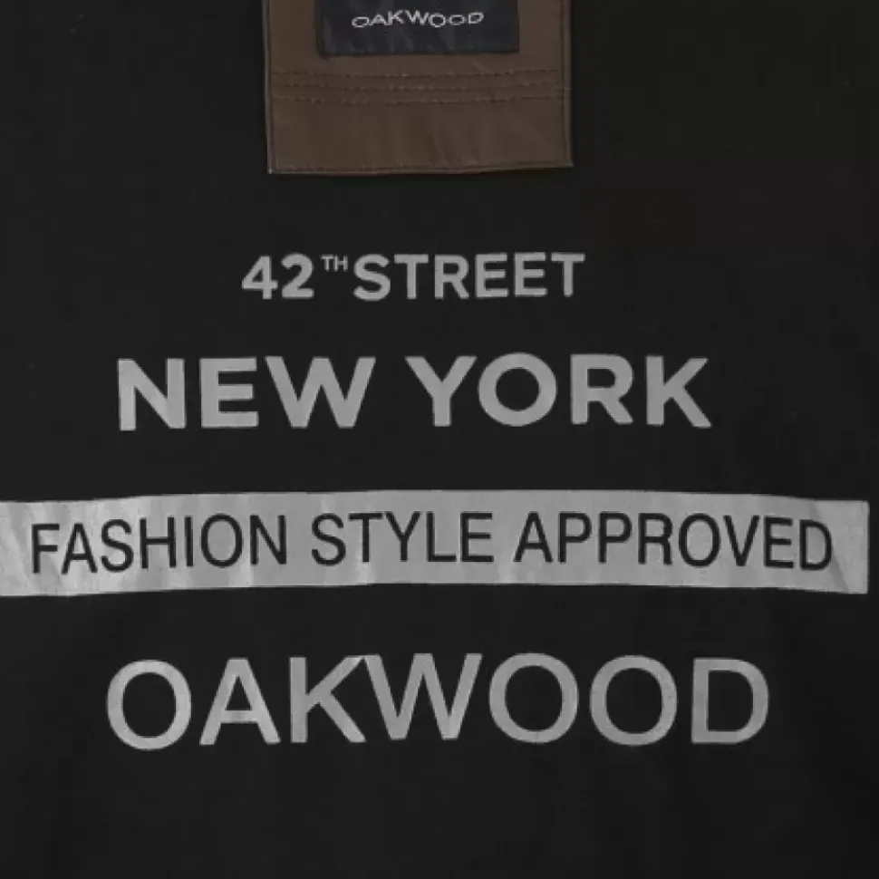 OAKWOOD Blousons^Drink Chocolat- Blouson En Cuir Veritable A Capuche Amovible