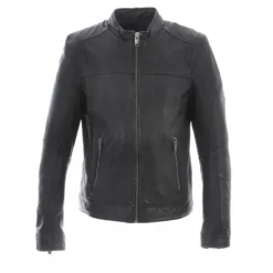 OAKWOOD Blousons^Dublin Noir - Blouson En Cuir Veritable Lisse