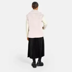 OAKWOOD Gilets^Edit Ivoire - Gilet Sans Manche Fausse Fourrure