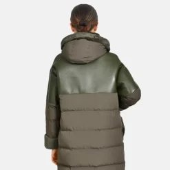 OAKWOOD Manteaux^Ella Kaki - Manteau Long En Fausse Fourrure / Nylon