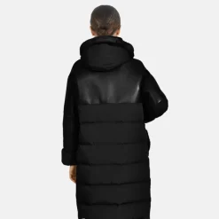 OAKWOOD Manteaux^Ella Noir - Manteau Long En Fausse Fourrure / Nylon