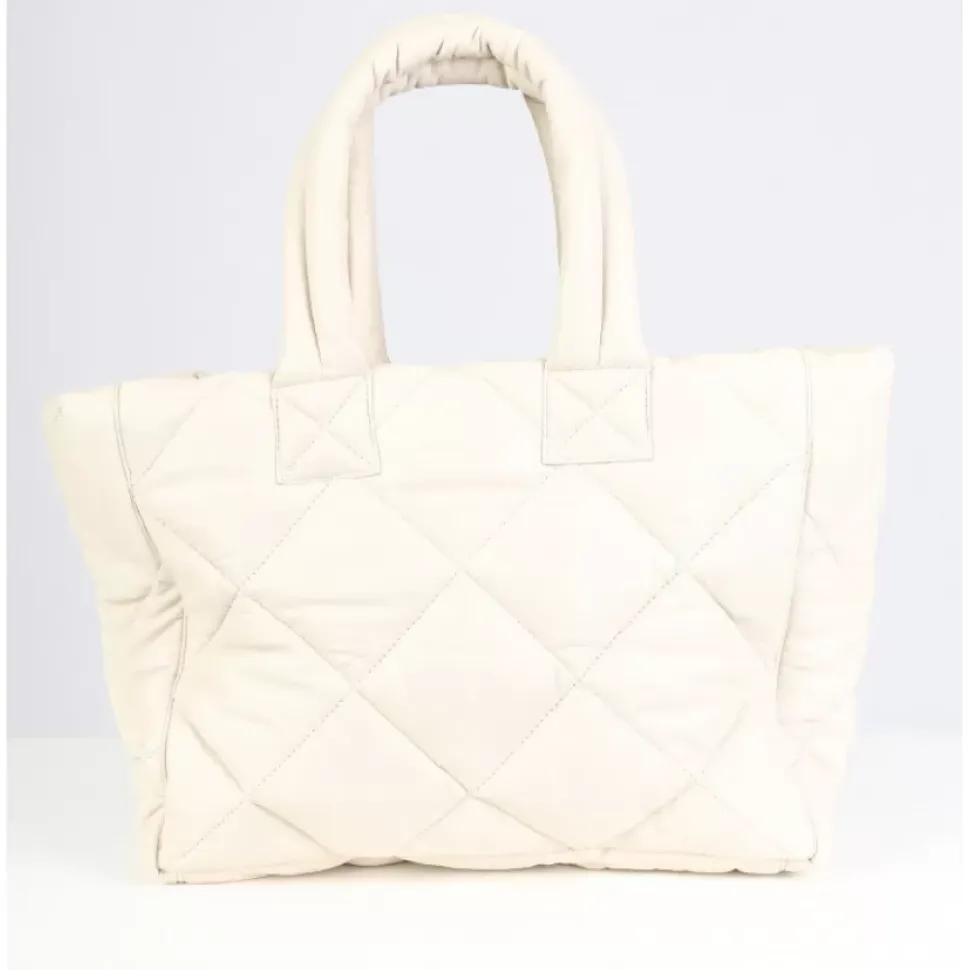 OAKWOOD Accessoires^Except Coquille - Petit Sac Cabas En Cuir Veritable Matelasse