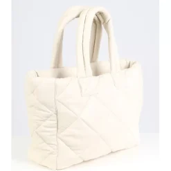 OAKWOOD Accessoires^Except Coquille - Petit Sac Cabas En Cuir Veritable Matelasse