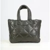 OAKWOOD Accessoires^Except Kaki Fonce - Petit Sac Cabas En Cuir Veritable Matelasse