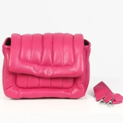 OAKWOOD Accessoires^Exception Fushia - Sac En Bandouiliere En Cuir Veritable Matelasse