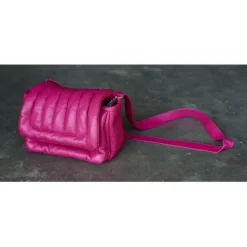 OAKWOOD Accessoires^Exception Fushia - Sac En Bandouiliere En Cuir Veritable Matelasse