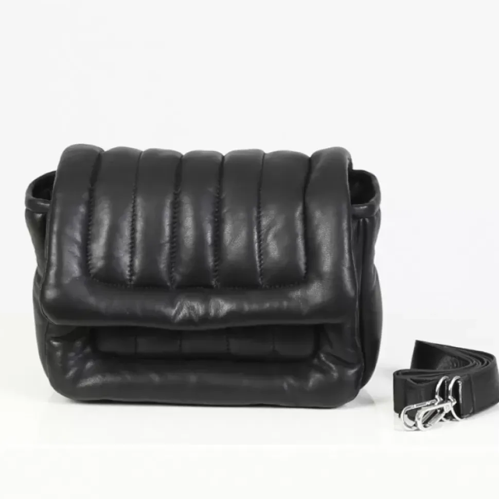 OAKWOOD Accessoires^Exception Noir - Sac En Bandouiliere En Cuir Veritable Matelasse