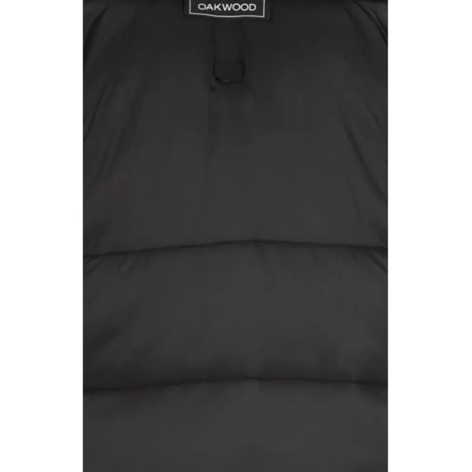 OAKWOOD Doudounes^Fancy Noir - Doudoune Mi-Longue En Cuir Veritable Avec Capuches Amovibles