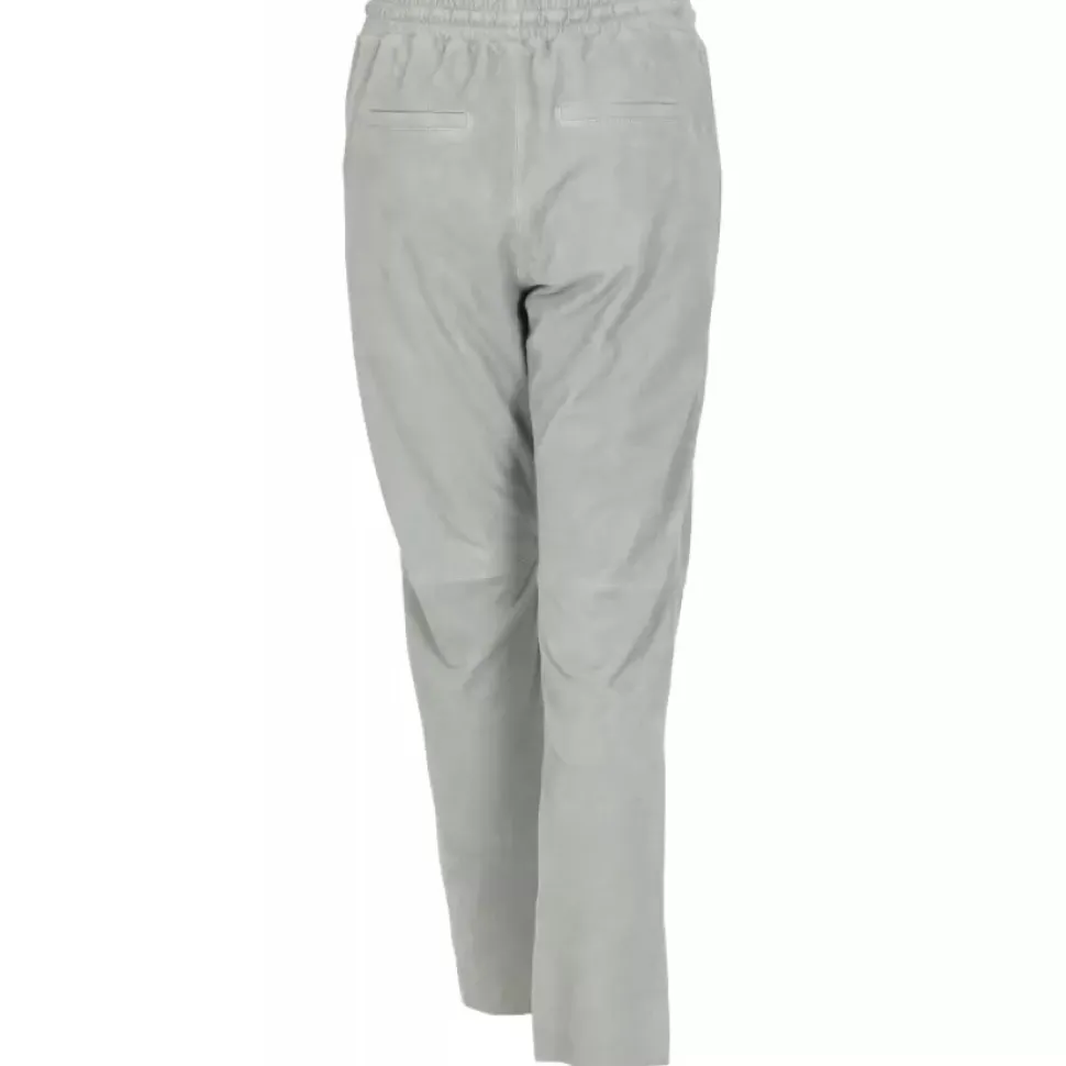 OAKWOOD Pantalons^Gift Amande - Pantalon Jogpant Cuir Veritable Chevre Velours
