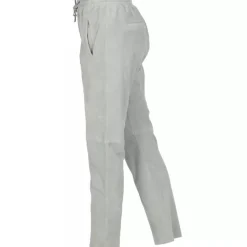 OAKWOOD Pantalons^Gift Amande - Pantalon Jogpant Cuir Veritable Chevre Velours