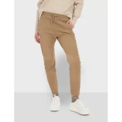 OAKWOOD Pantalons^Gift Beige - Pantalon Jogpant Cuir Veritable Chevre Velours