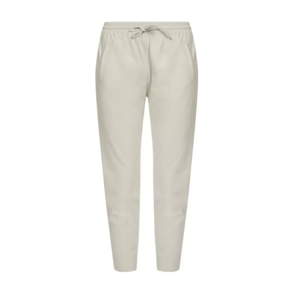 OAKWOOD Pantalons^Gift Blanc - Pantalon Jogpant Cuir Veritable