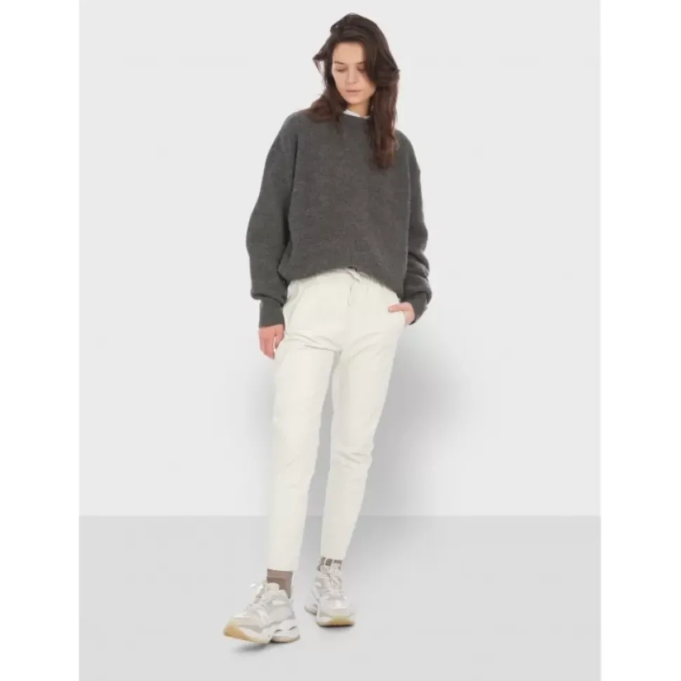 OAKWOOD Pantalons^Gift Blanc - Pantalon Jogpant Cuir Veritable