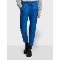 OAKWOOD Pantalons^Gift Bleu - Pantalon Jogpant Cuir Veritable