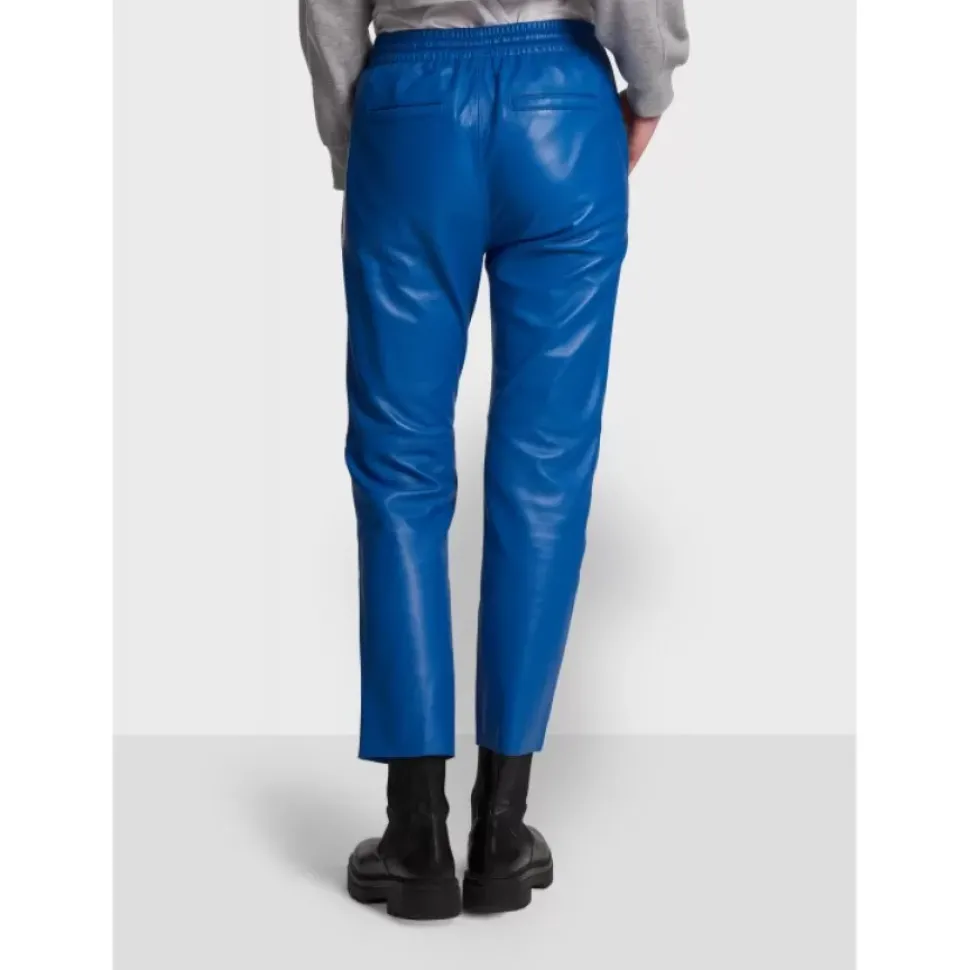 OAKWOOD Pantalons^Gift Bleu - Pantalon Jogpant Cuir Veritable