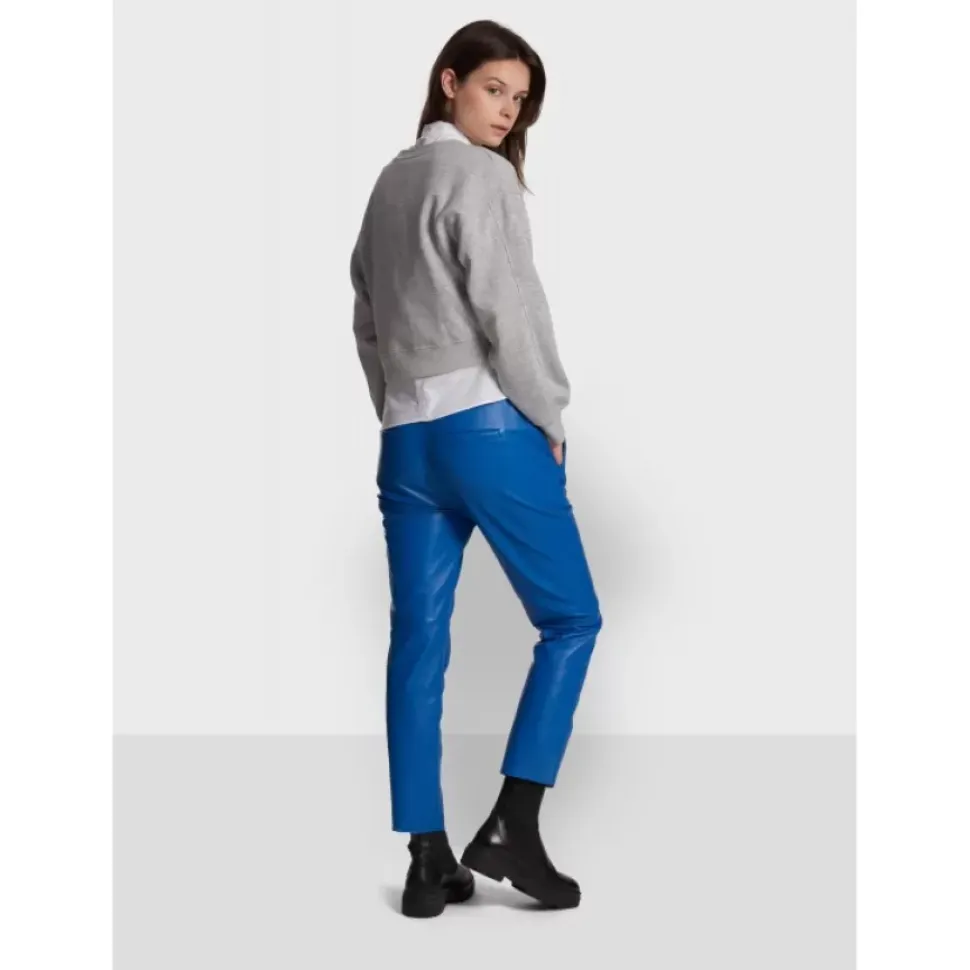 OAKWOOD Pantalons^Gift Bleu - Pantalon Jogpant Cuir Veritable