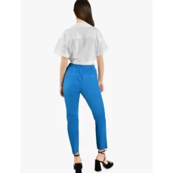 OAKWOOD Pantalons^Gift Blue- Pantalon Jogpant Cuir Veritable Chevre Velours