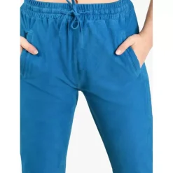 OAKWOOD Pantalons^Gift Blue- Pantalon Jogpant Cuir Veritable Chevre Velours