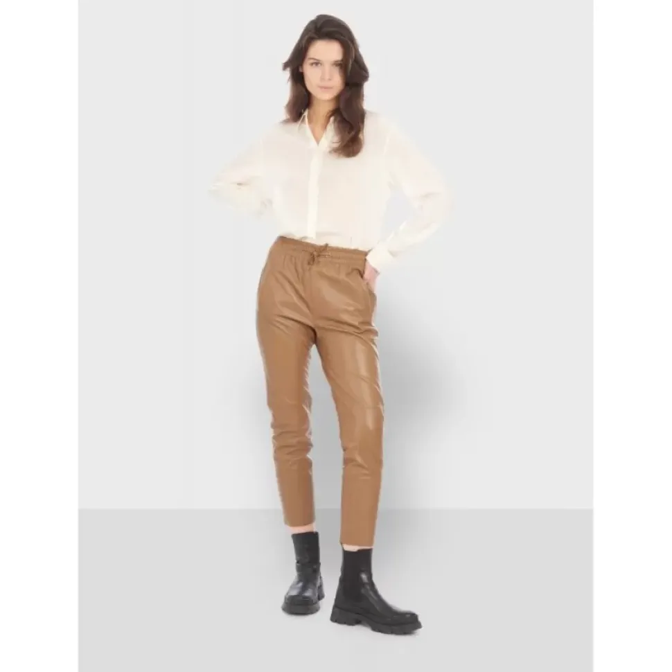 OAKWOOD Pantalons^Gift Cafe - Pantalon Jogpant Cuir Veritable