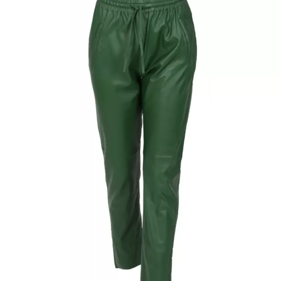 OAKWOOD Pantalons^Gift Emeraude - Pantalon Jogpant Cuir Veritable