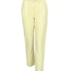 OAKWOOD Pantalons^Gift Jaune Clair - Jogpant En Cuir Veritable