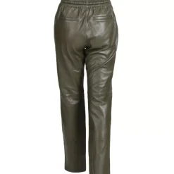 OAKWOOD Pantalons^Gift Kaki - Pantalon Jogpant Cuir Veritable