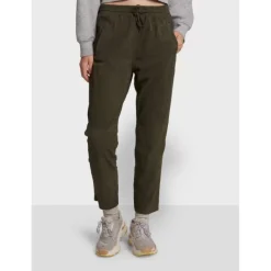 OAKWOOD Pantalons^Gift Kaki Fonce- Pantalon Jogpant Cuir Veritable Chevre Velours