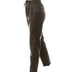 OAKWOOD Pantalons^Gift Marron Fonce - Pantalon Jogpant Cuir Veritable