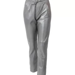 OAKWOOD Pantalons^Gift Metal Anthracite - Pantalon Jogpant Cuir Veritable