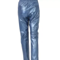 OAKWOOD Pantalons^Gift Metal Cobalt - Pantalon Jogpant Cuir Veritable