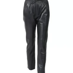 OAKWOOD Pantalons^Gift Metal Noir - Pantalon Jogpant Cuir Veritable