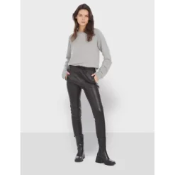 OAKWOOD Pantalons^Gift Noir - Pantalon Jogpant Cuir Veritable