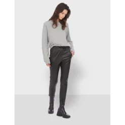 OAKWOOD Pantalons^Gift Noir - Pantalon Jogpant Cuir Veritable