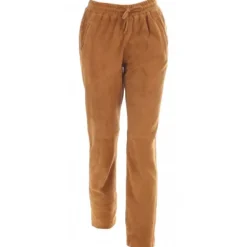 OAKWOOD Pantalons^Gift Tan - Pantalon Jogpant Cuir Veritable Chevre Velours