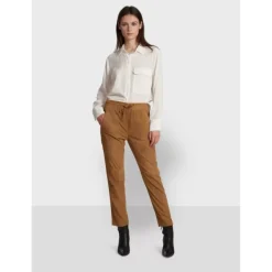 OAKWOOD Pantalons^Gift Tan - Pantalon Jogpant Cuir Veritable Chevre Velours