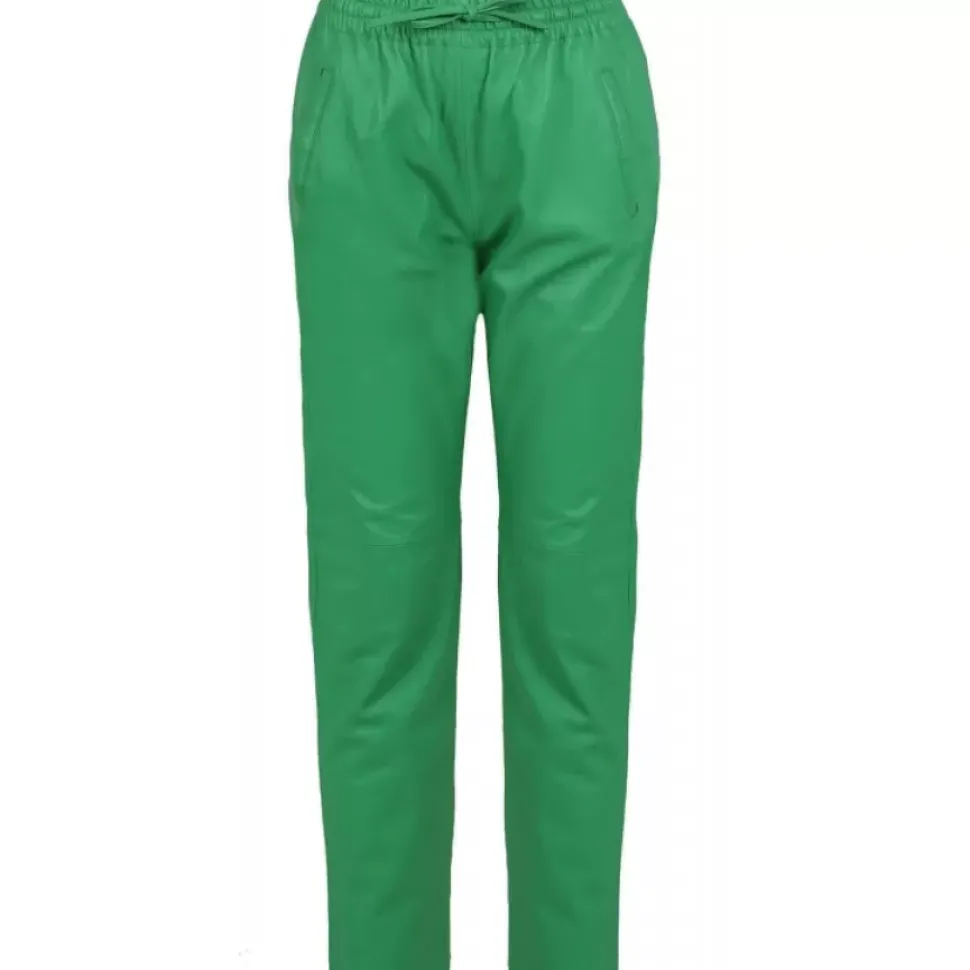 OAKWOOD Pantalons^Gift Vert - Pantalon Jogpant Cuir Veritable