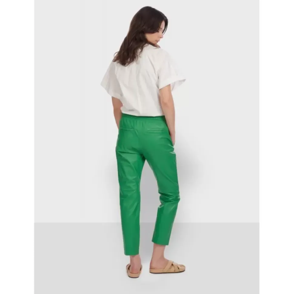 OAKWOOD Pantalons^Gift Vert - Pantalon Jogpant Cuir Veritable