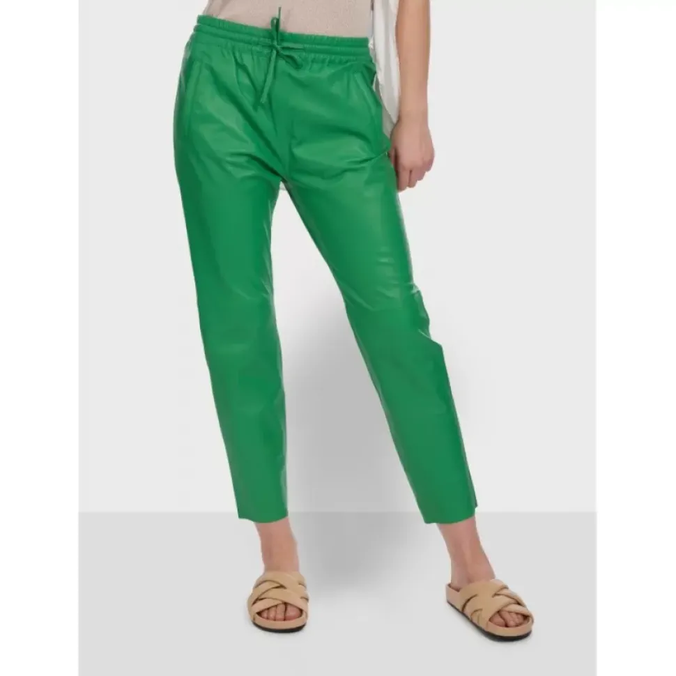 OAKWOOD Pantalons^Gift Vert - Pantalon Jogpant Cuir Veritable