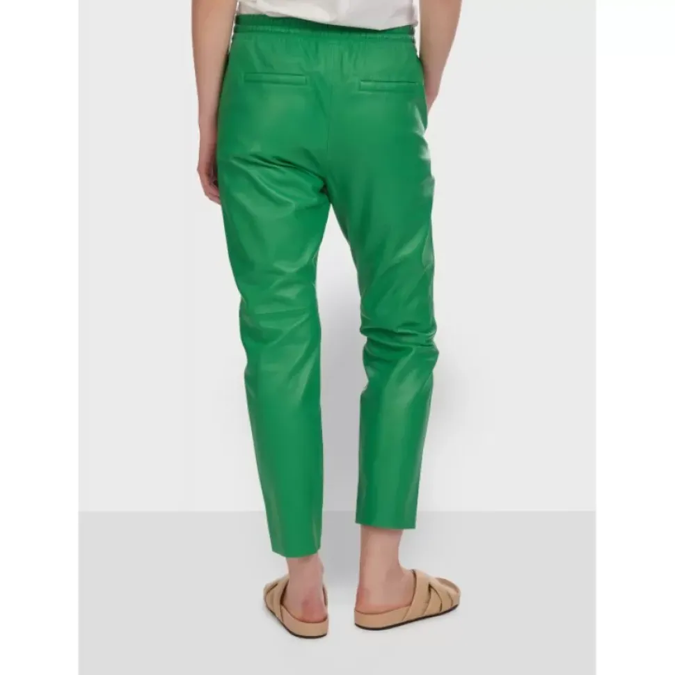 OAKWOOD Pantalons^Gift Vert - Pantalon Jogpant Cuir Veritable