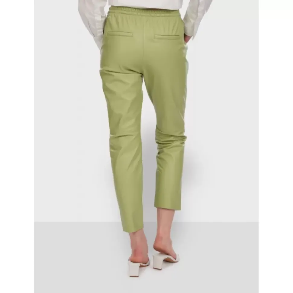 OAKWOOD Pantalons^Gift Vert Clair - Pantalon Jogpant Cuir Veritable