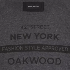 OAKWOOD Blousons^Gilles 6 Noir - Blouson En Cuir Veritable Col Mao A Bouton Pression