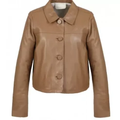 OAKWOOD Vestes^Grace Cafe - Veste Courte En Cuir Veritable