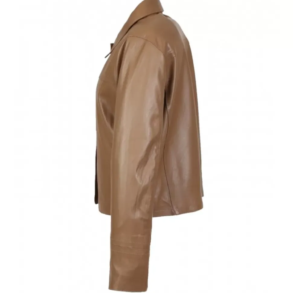 OAKWOOD Vestes^Grace Cafe - Veste Courte En Cuir Veritable