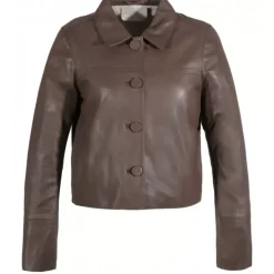 OAKWOOD Vestes^Grace Smoke - Veste Courte En Cuir Veritable