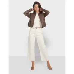 OAKWOOD Vestes^Grace Smoke - Veste Courte En Cuir Veritable