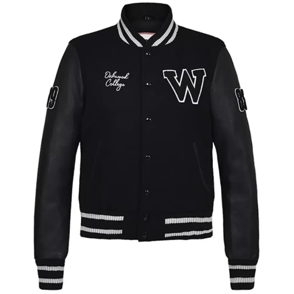 OAKWOOD Blousons^Graduate Noir - Blouson En Cuir Veritable