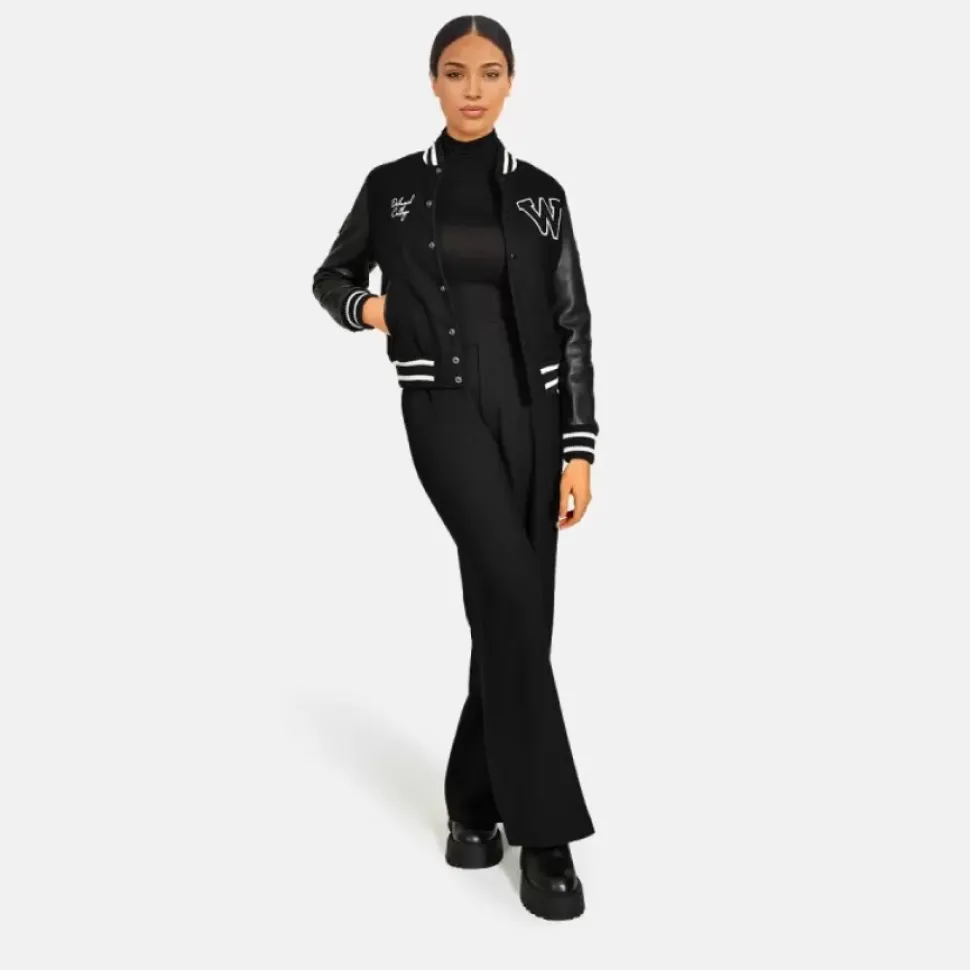 OAKWOOD Blousons^Graduate Noir - Blouson En Cuir Veritable