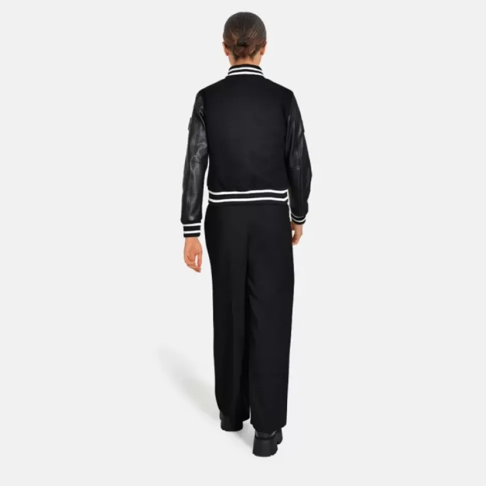 OAKWOOD Blousons^Graduate Noir - Blouson En Cuir Veritable