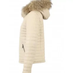 OAKWOOD Doudounes^Happy Coquille - Doudoune En Cuir Veritable A Capuche & Fourrure