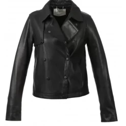 OAKWOOD Vestes^Harmony Noir - Veste Inspiration Trench Fermeture Asymetrique A Pressions